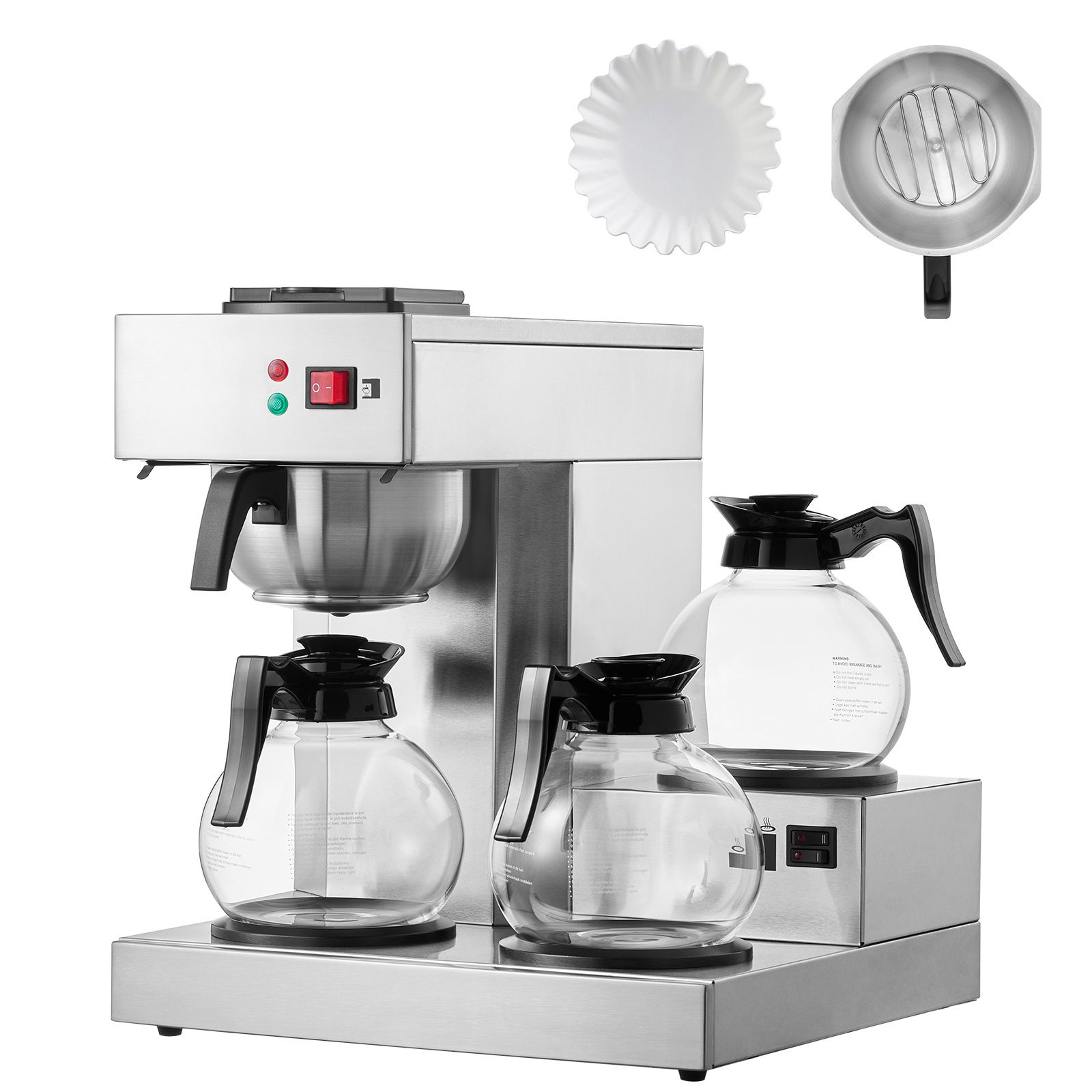 Coffee & Tea Maker Machine - 12 Cups Commercial Drip Coffee Maker,