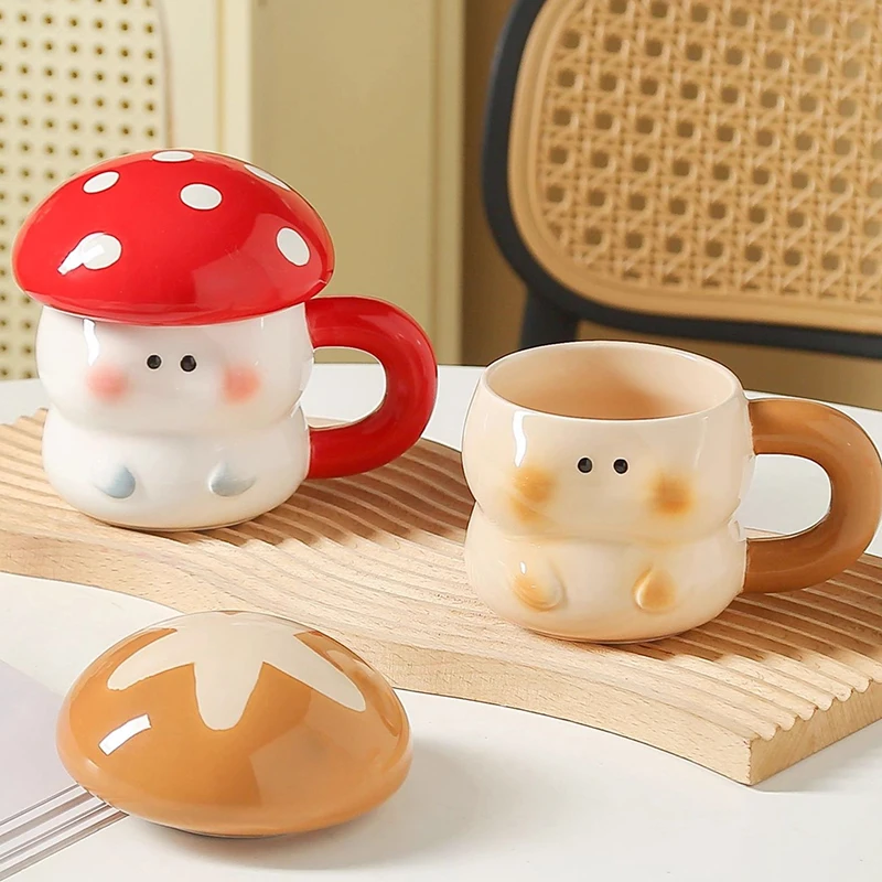Cute Mushroom Mug Exquisite Ce - Coffee Tea Or ulasan dan harga