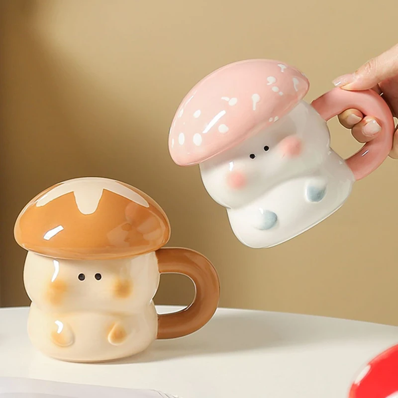 Cute Mushroom Mug Exquisite Ce - Coffee Tea Or ulasan dan harga