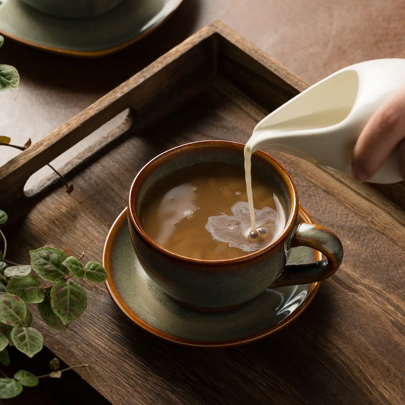 1PC 300ml Retro Ceramic Coffee - Coffee Tea Garden ulasan dan harga