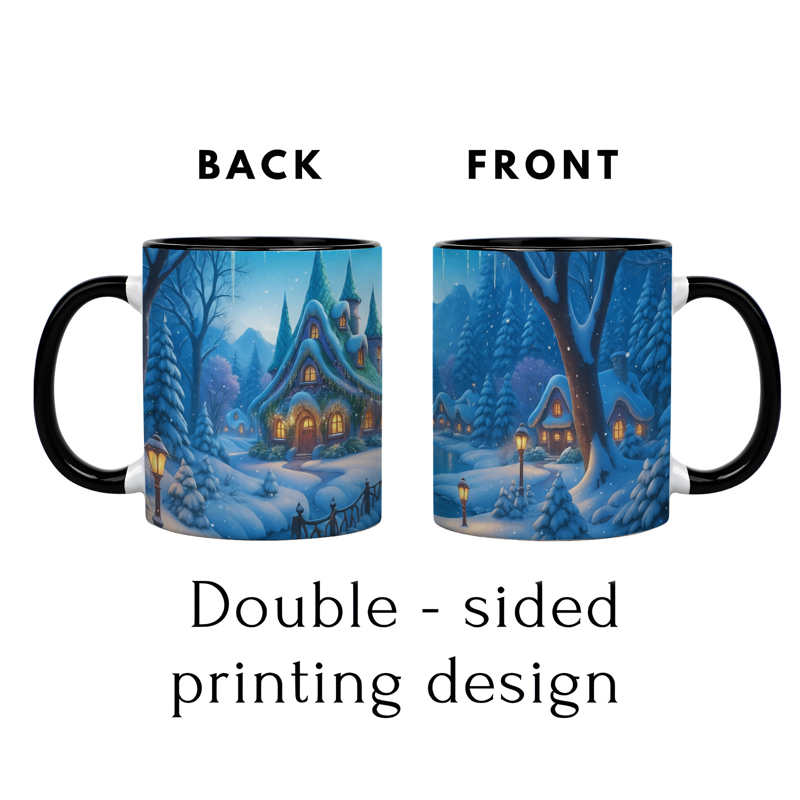 1pc Winter Wonderland Ceramic  - Coffee Tea Or ulasan dan harga