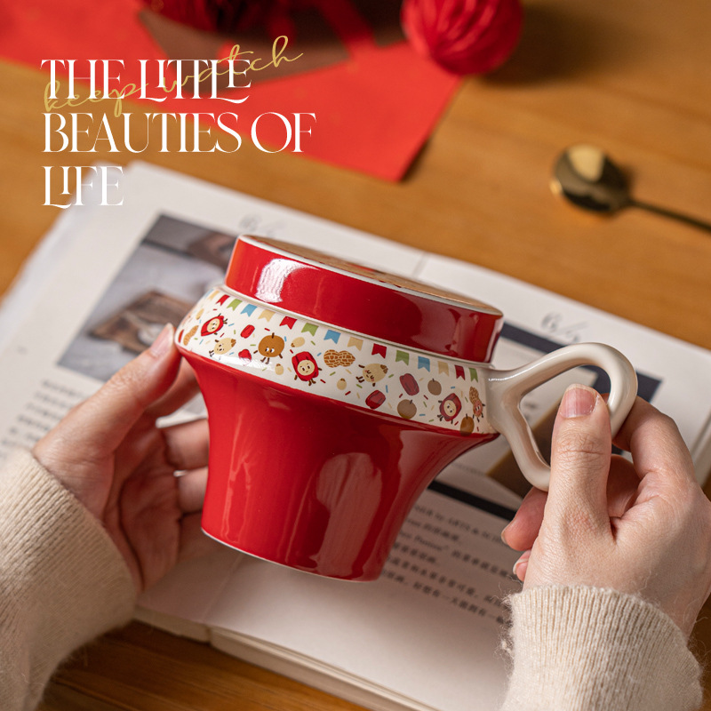 Creative Ceramic Coffee Cup wi - Coffee Tea Or ulasan dan harga