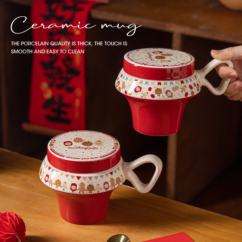Creative Ceramic Coffee Cup wi - Coffee Tea Or ulasan dan harga