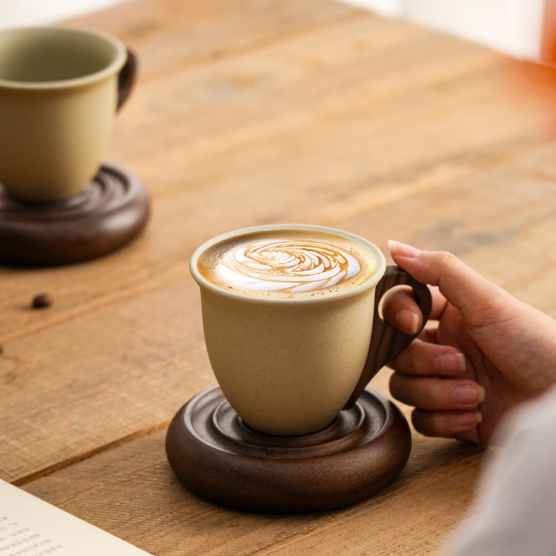 Creative Brown Ceramic and Woo - Coffee Tea Garden ulasan dan harga