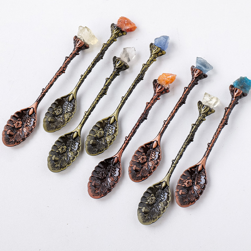 Natural Crystal Raw Gemstone C - Coffee Tea Mix ulasan dan harga