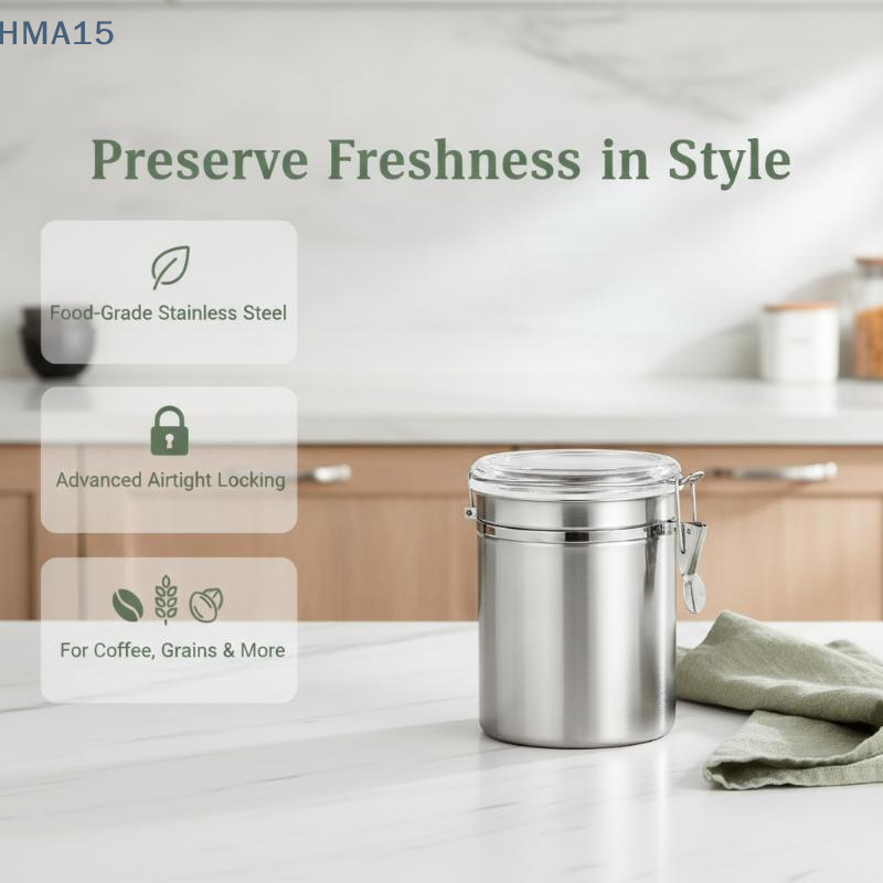 【YA】Stainless Steel Airtight F - Coffee Ya Tea Ya ulasan dan harga