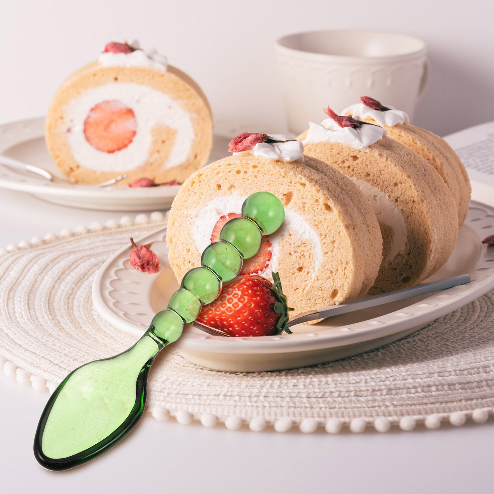 Glass Spoons Clear Teaspoons f - Coffee Tea Or ulasan dan harga