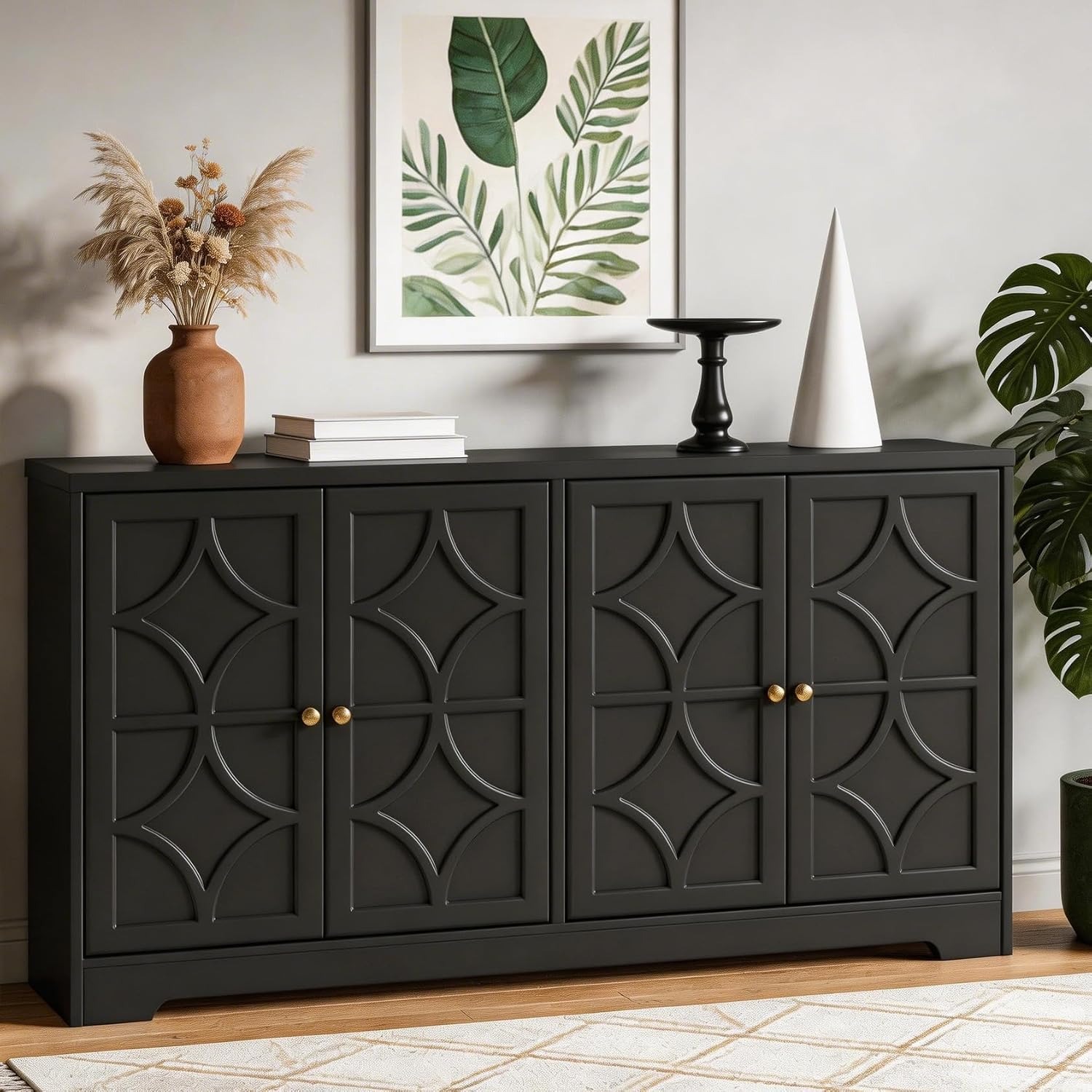 Sideboard Buffet Cabinet with  - Coffee & Tea Maker Machine ulasan dan harga