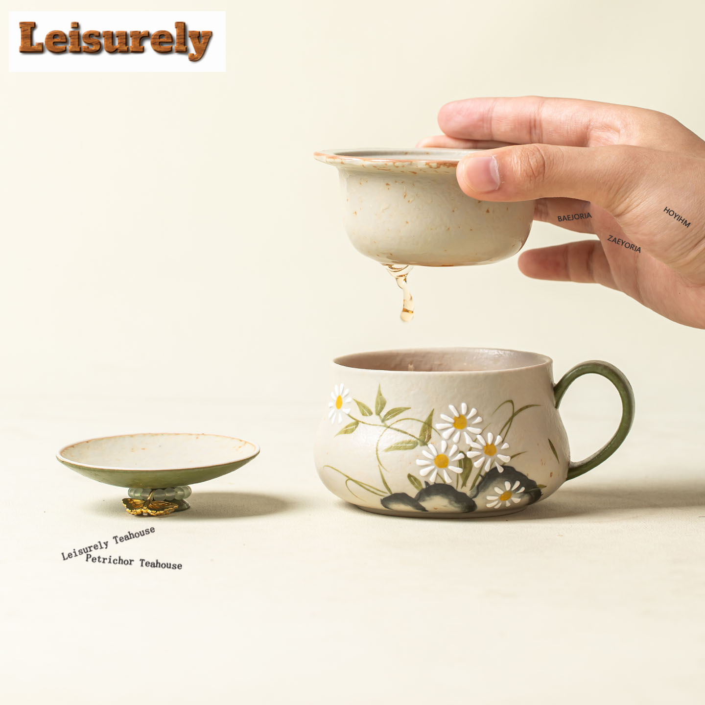 HOYIHM 240ml Hand-painted Smal - Coffee Tea Infuser ulasan dan harga