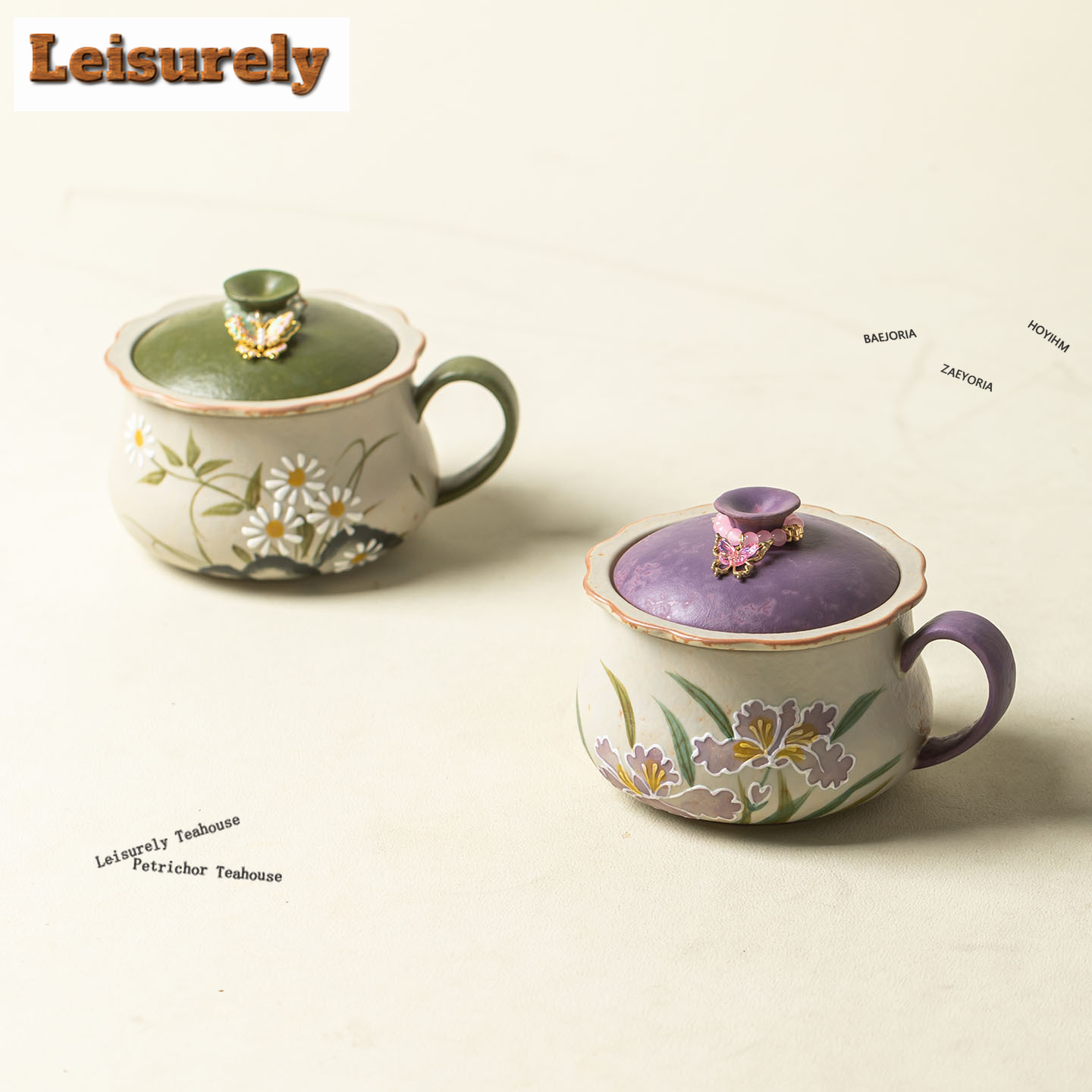 HOYIHM 240ml Hand-painted Smal - Coffee Tea Infuser ulasan dan harga