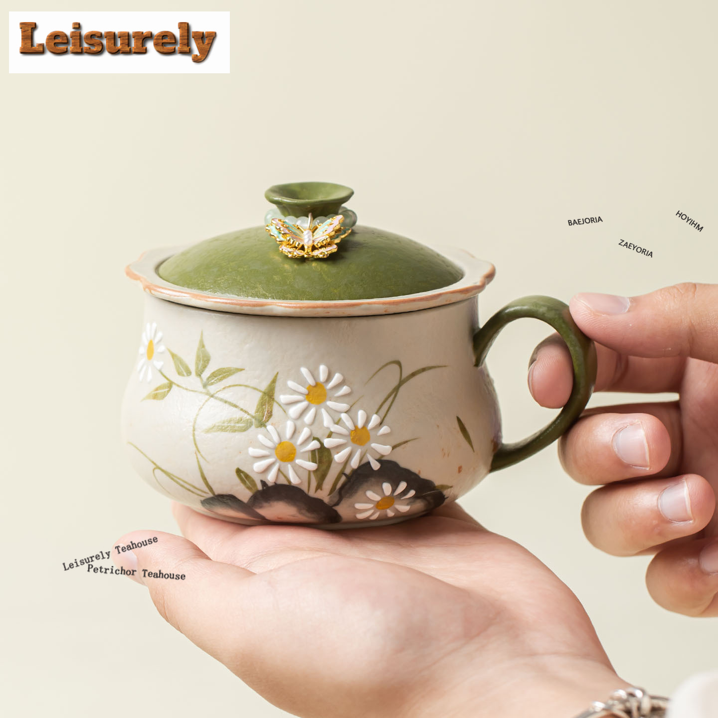 HOYIHM 240ml Hand-painted Smal - Coffee Tea Infuser ulasan dan harga