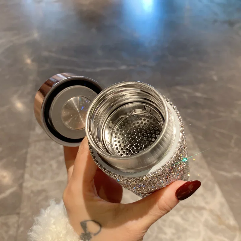 Bling Portable Thermos Cup wit - Coffee Tea Infuser ulasan dan harga