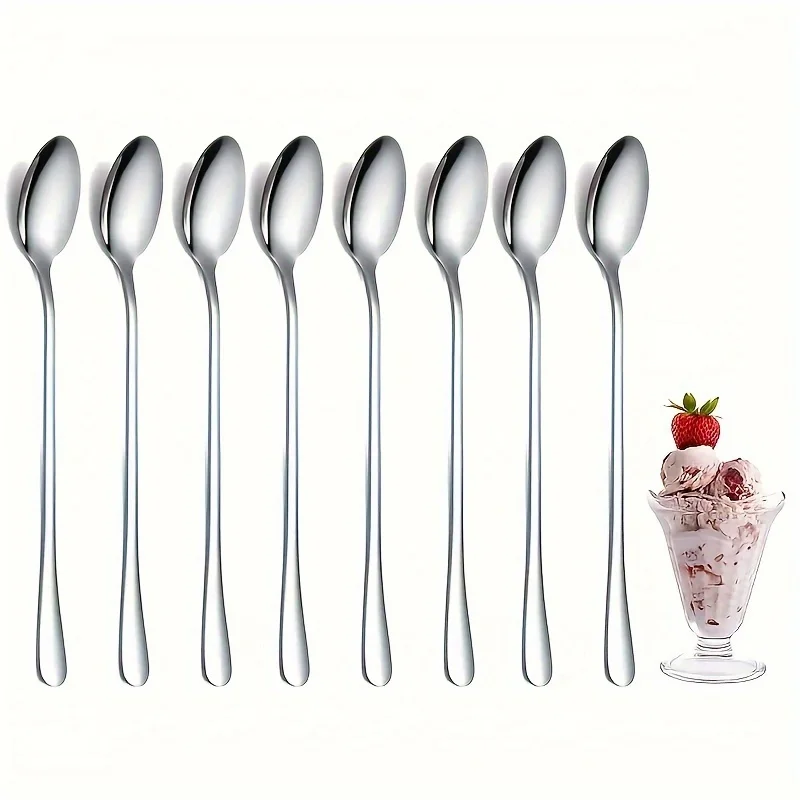 Stainless Steel 1/10pcs Long H - Coffee Tea Mix ulasan dan harga