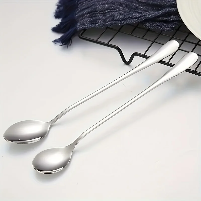Stainless Steel 1/10pcs Long H - Coffee Tea Mix ulasan dan harga
