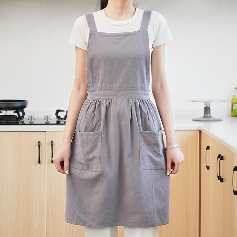 Canvas apron made of cotton su - Coffee Tea Garden ulasan dan harga