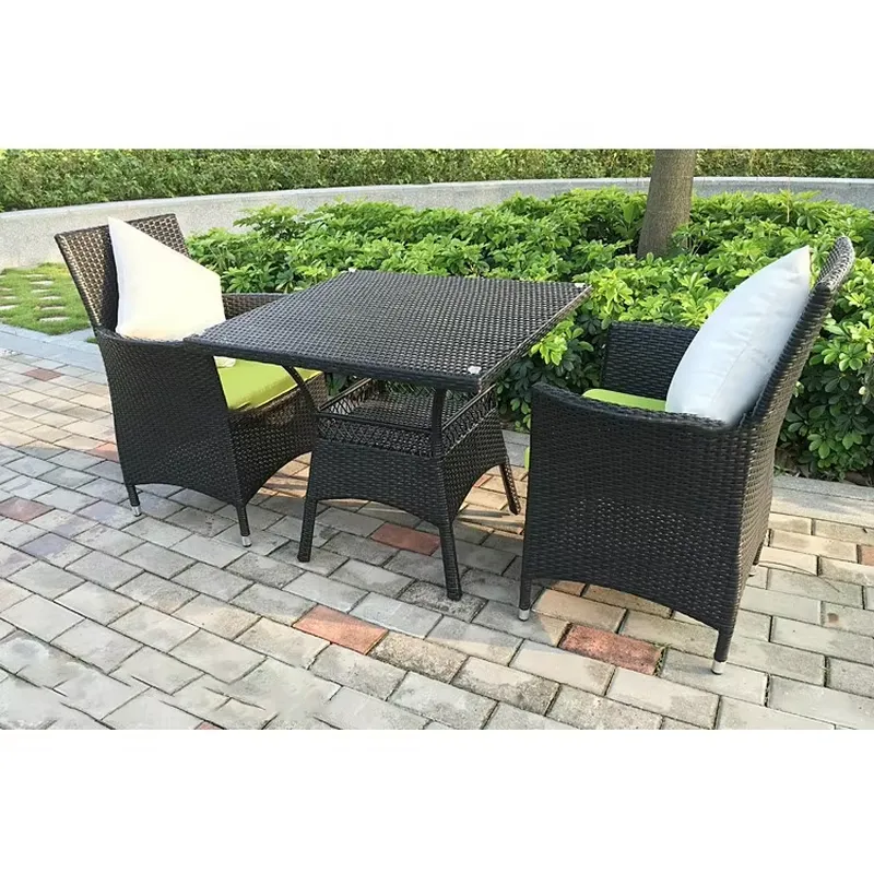 Outdoor Rattan Table and Chair - Coffee Tea Garden ulasan dan harga