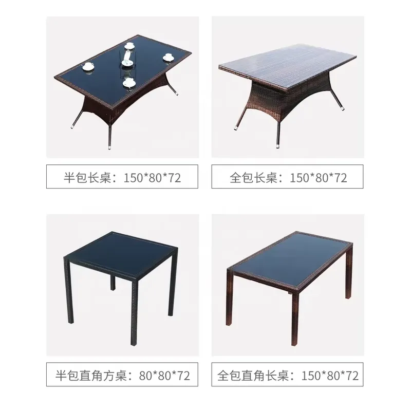 Outdoor Rattan Table and Chair - Coffee Tea Garden ulasan dan harga