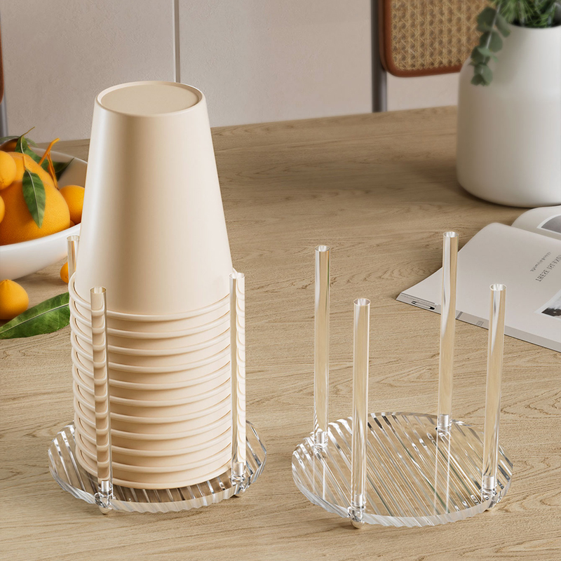 Acrylic Transparent Paper Cup  - Dispenser Coffee And Tea ulasan dan harga