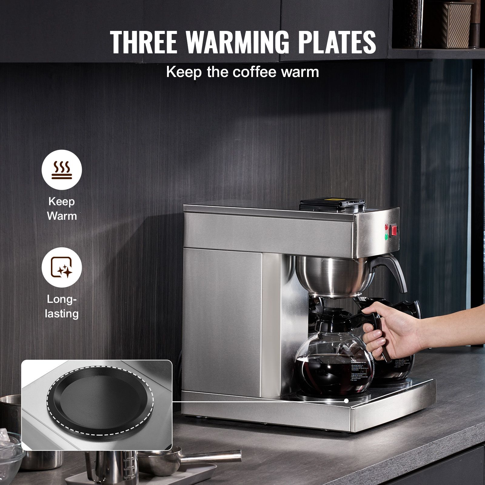 12 Cups Commercial Drip Coffee - Coffee & Tea Maker Machine ulasan dan harga