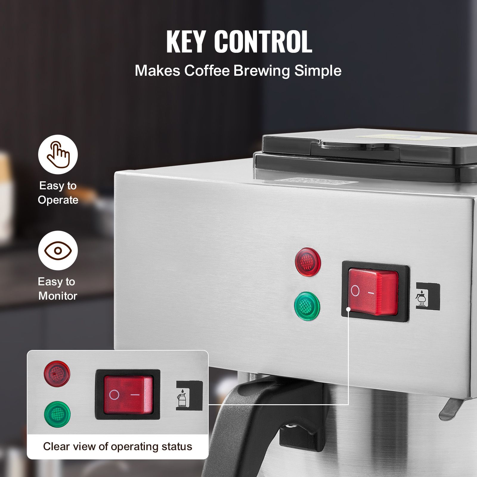 12 Cups Commercial Drip Coffee - Coffee & Tea Maker Machine ulasan dan harga