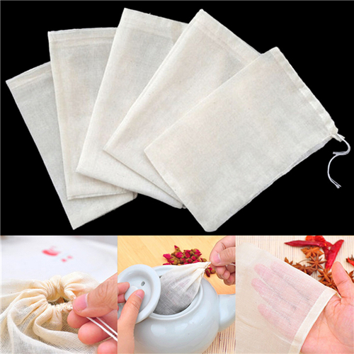 1pc/10Pcs Cotton Tea Bags Musl - Coffee Tea Garden ulasan dan harga