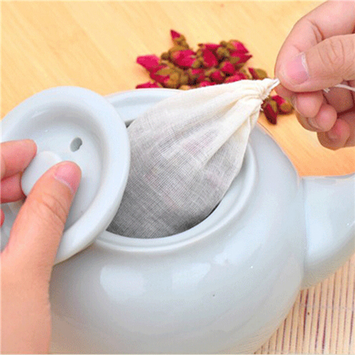 1pc/10Pcs Cotton Tea Bags Musl - Coffee Tea Garden ulasan dan harga
