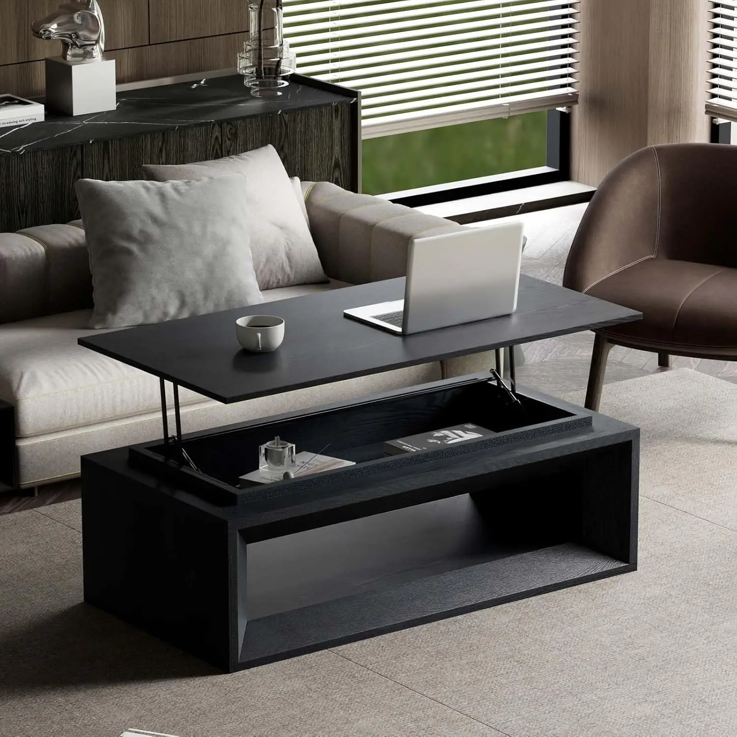 43.3'' Rectangle Lift Top Coff - Coffee Tea Or ulasan dan harga